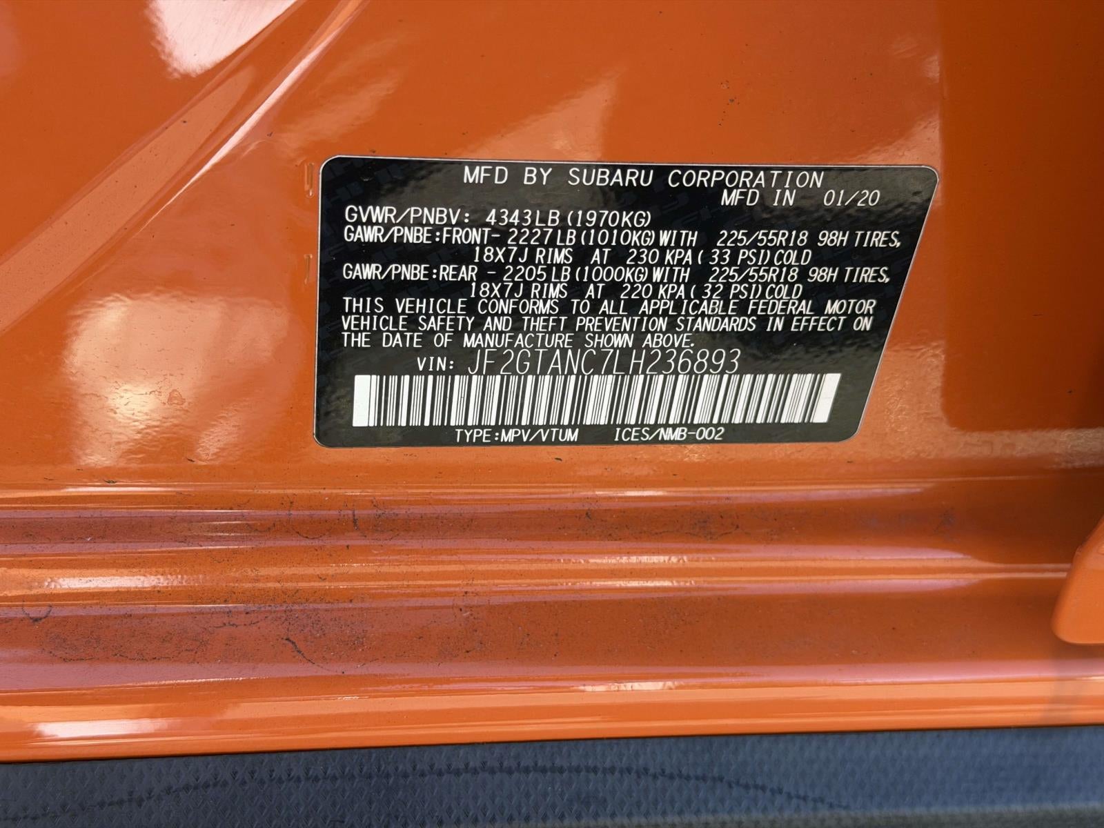 2020 Subaru Crosstrek Limited