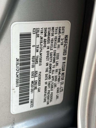 2018 Nissan Rogue Sport S