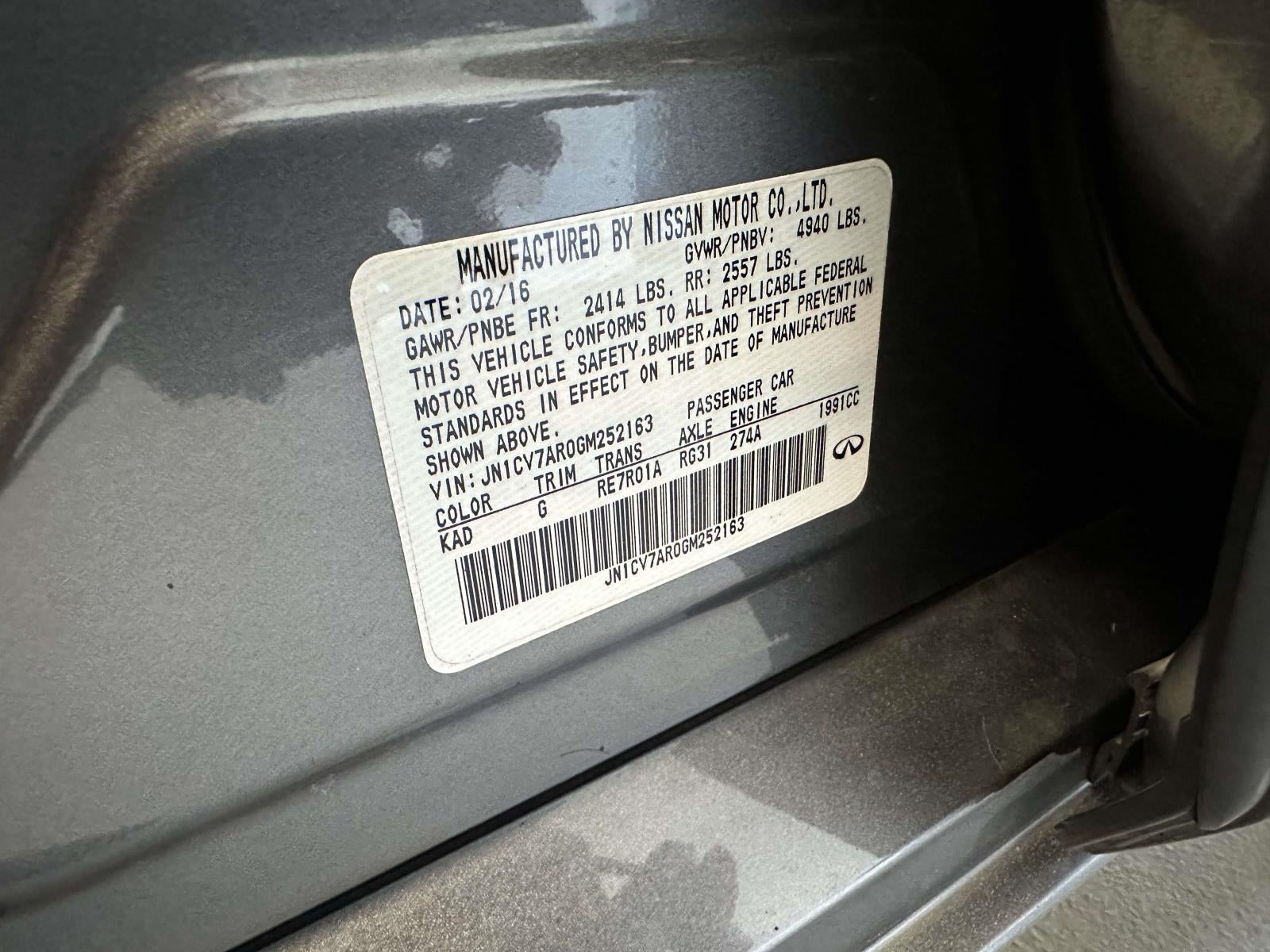 2016 INFINITI Q50 2.0t Premium