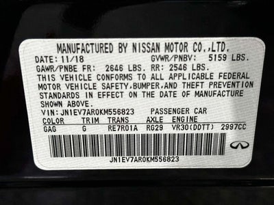 2019 INFINITI Q50 3.0t LUXE