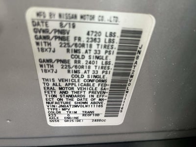 2020 Nissan Rogue SV Intelligent AWD