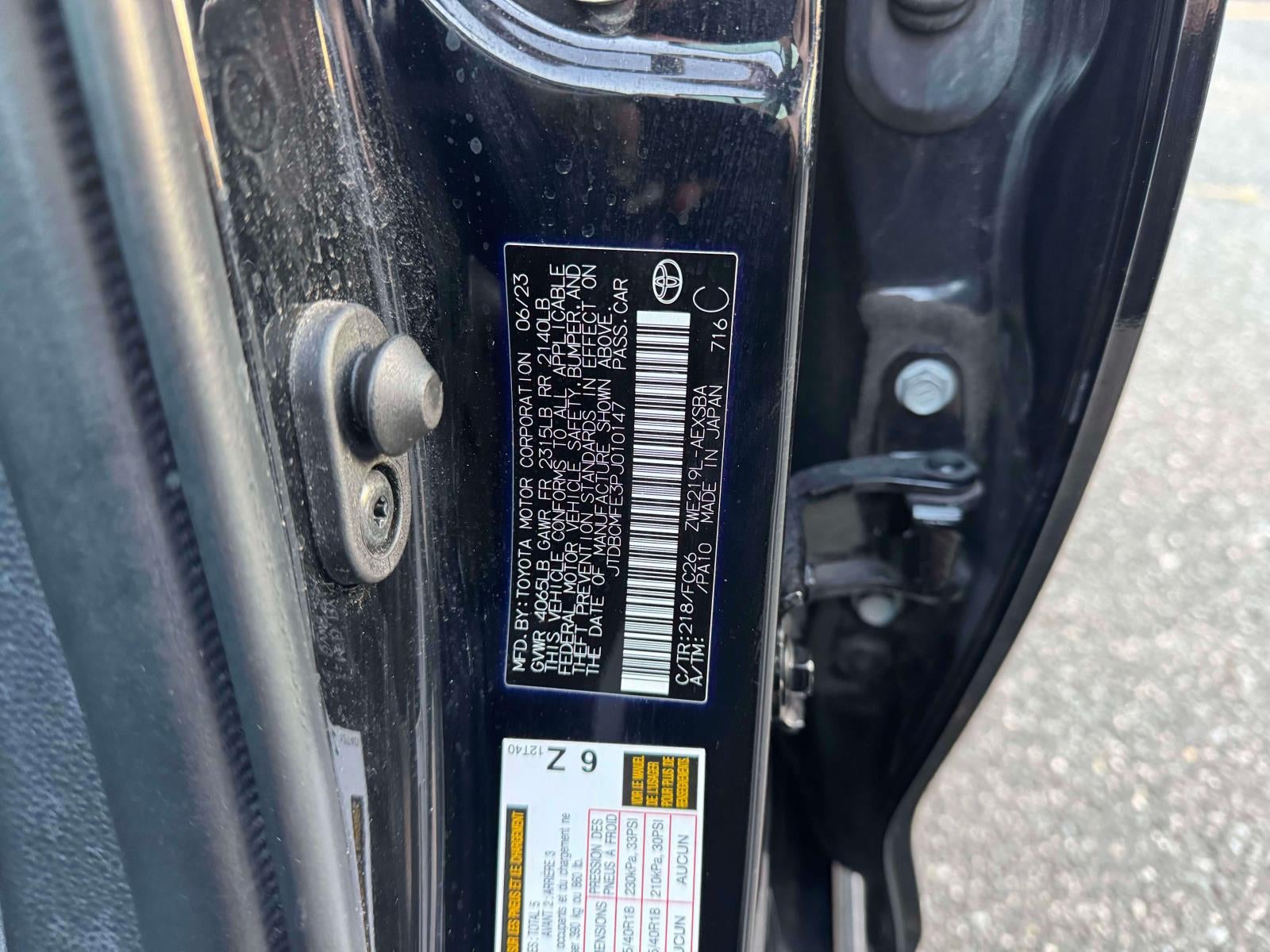 2023 Toyota Corolla Hybrid SE Infrared