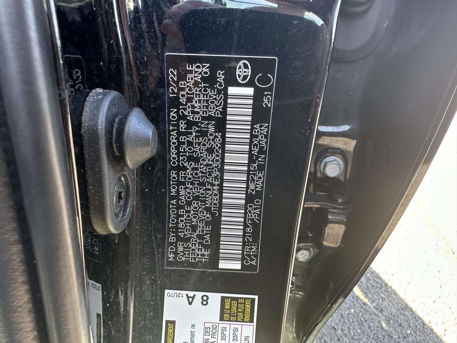 2023 Toyota Corolla Hybrid LE