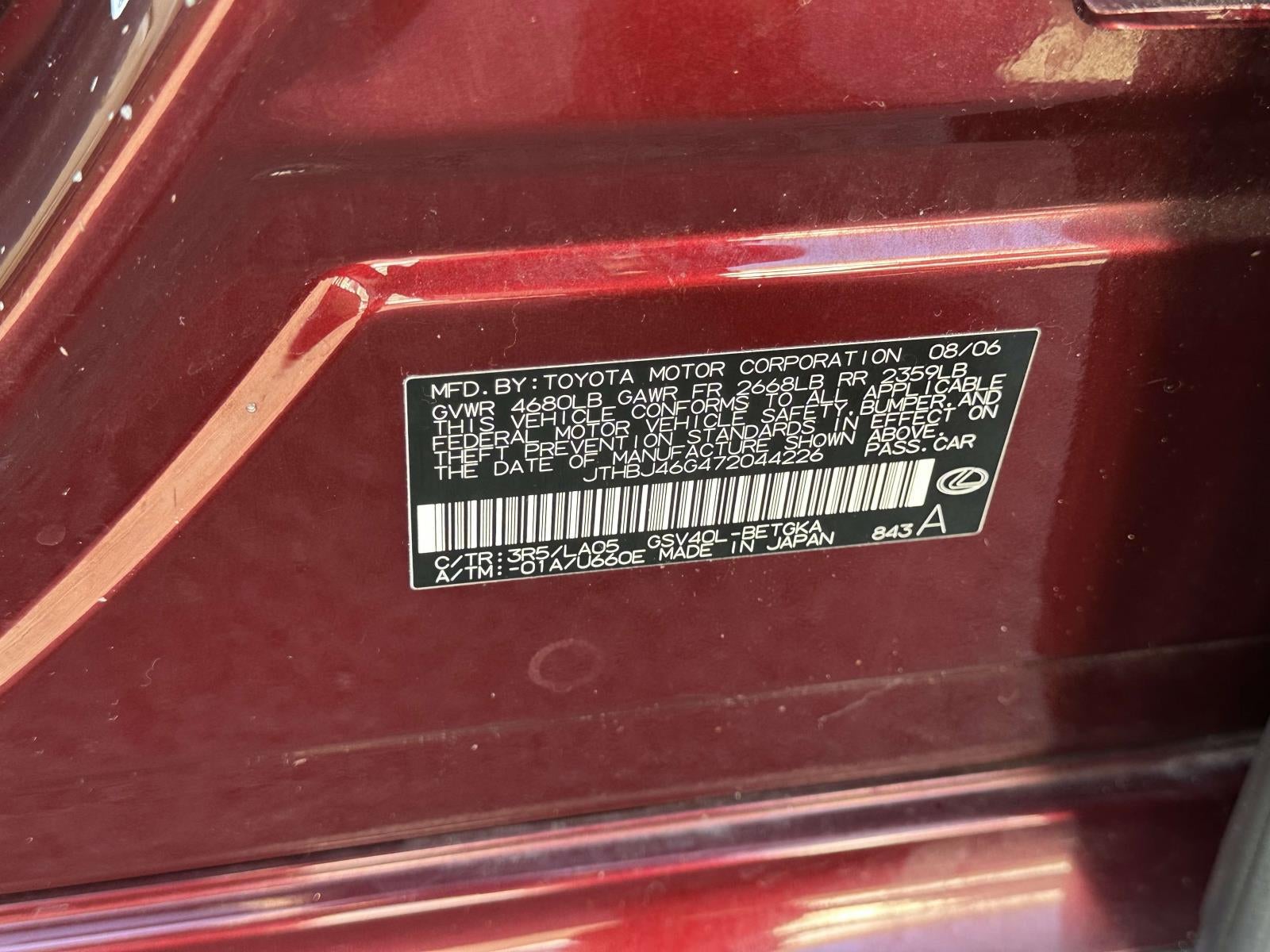 2007 Lexus ES 350 350