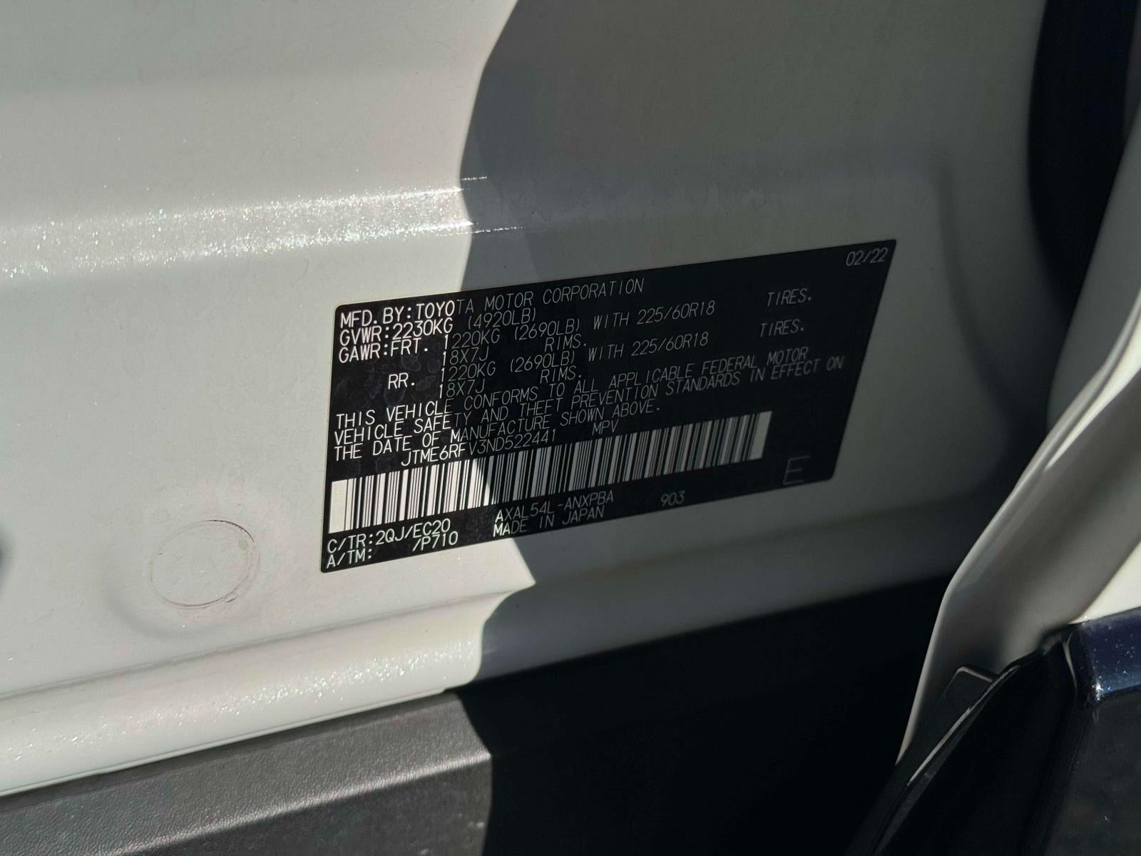 2022 Toyota RAV4 Hybrid XSE