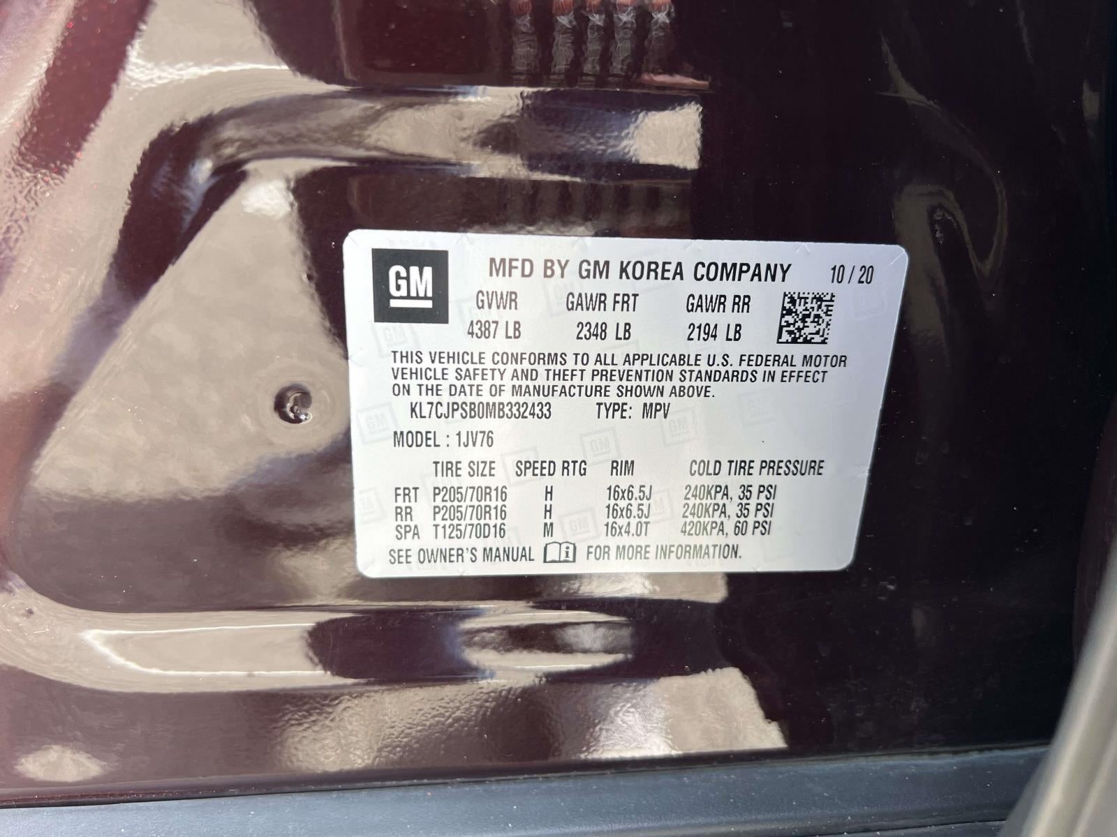 2021 Chevrolet Trax AWD LT