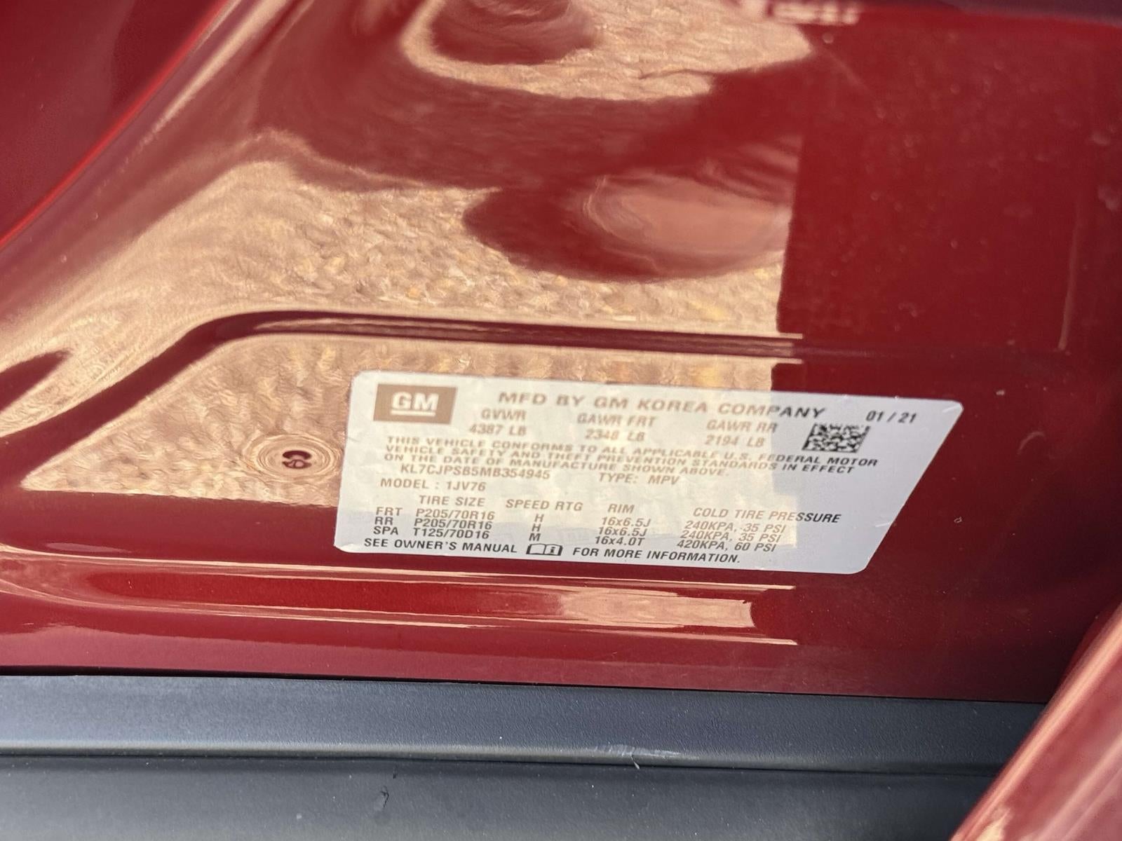 2021 Chevrolet Trax AWD LT
