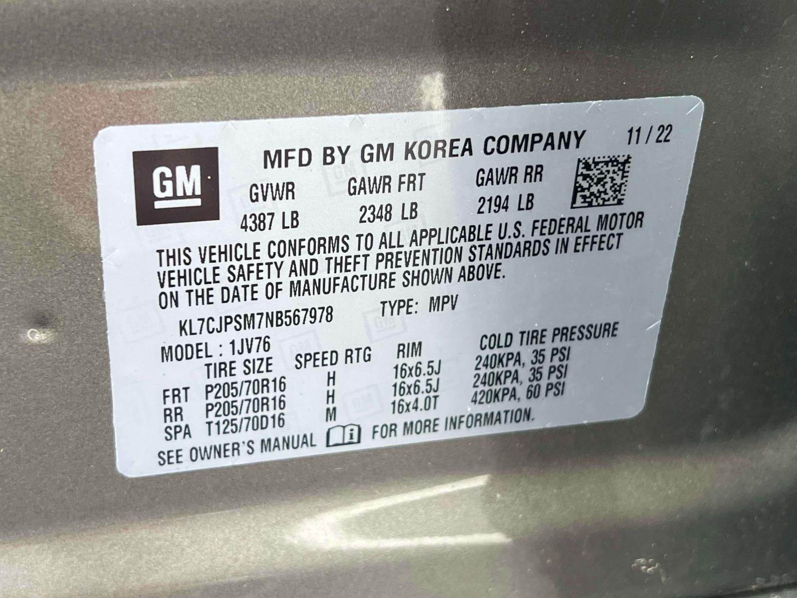 2022 Chevrolet Trax AWD LT