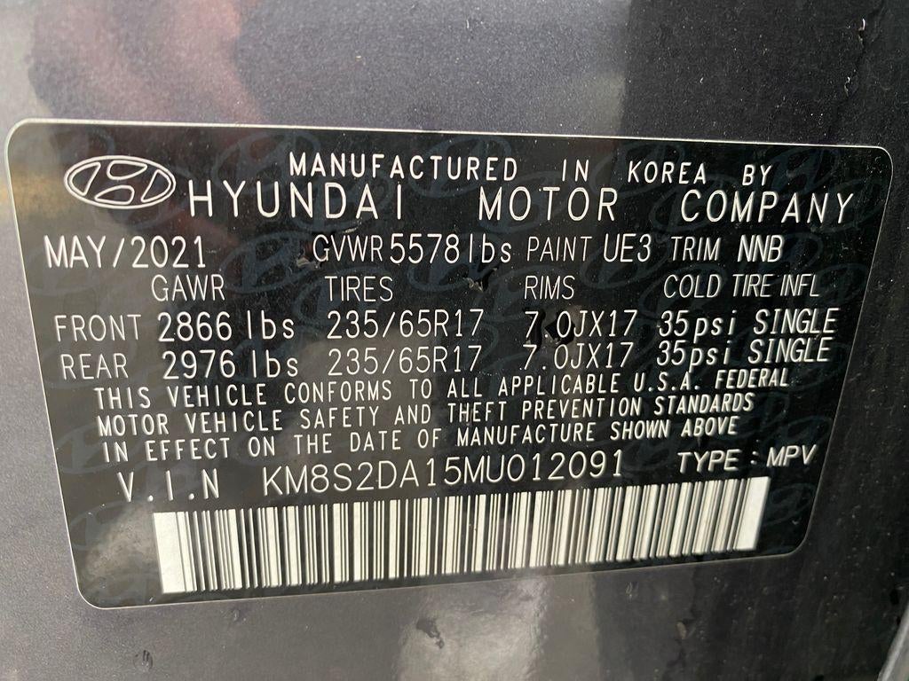 2021 Hyundai Santa Fe Hybrid Blue