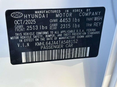 2026 Hyundai Sonata SEL Sport