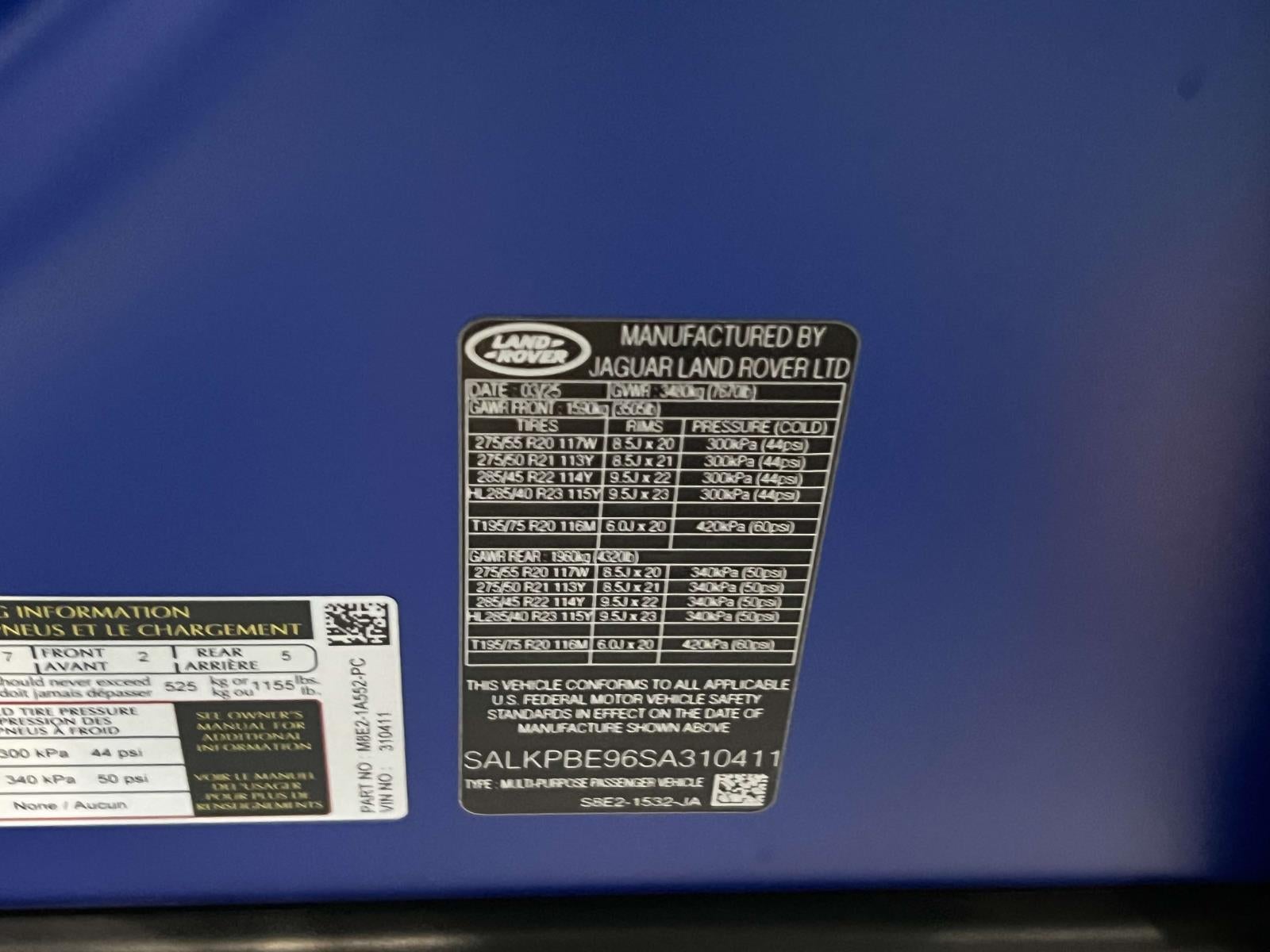 2025 Land Rover Range Rover P530 SE 7 Seat