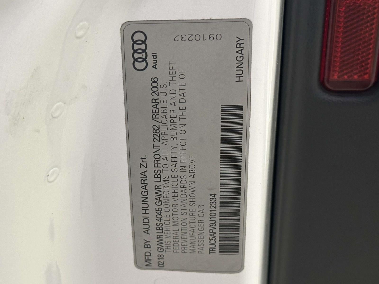 2018 Audi TT 2.0T