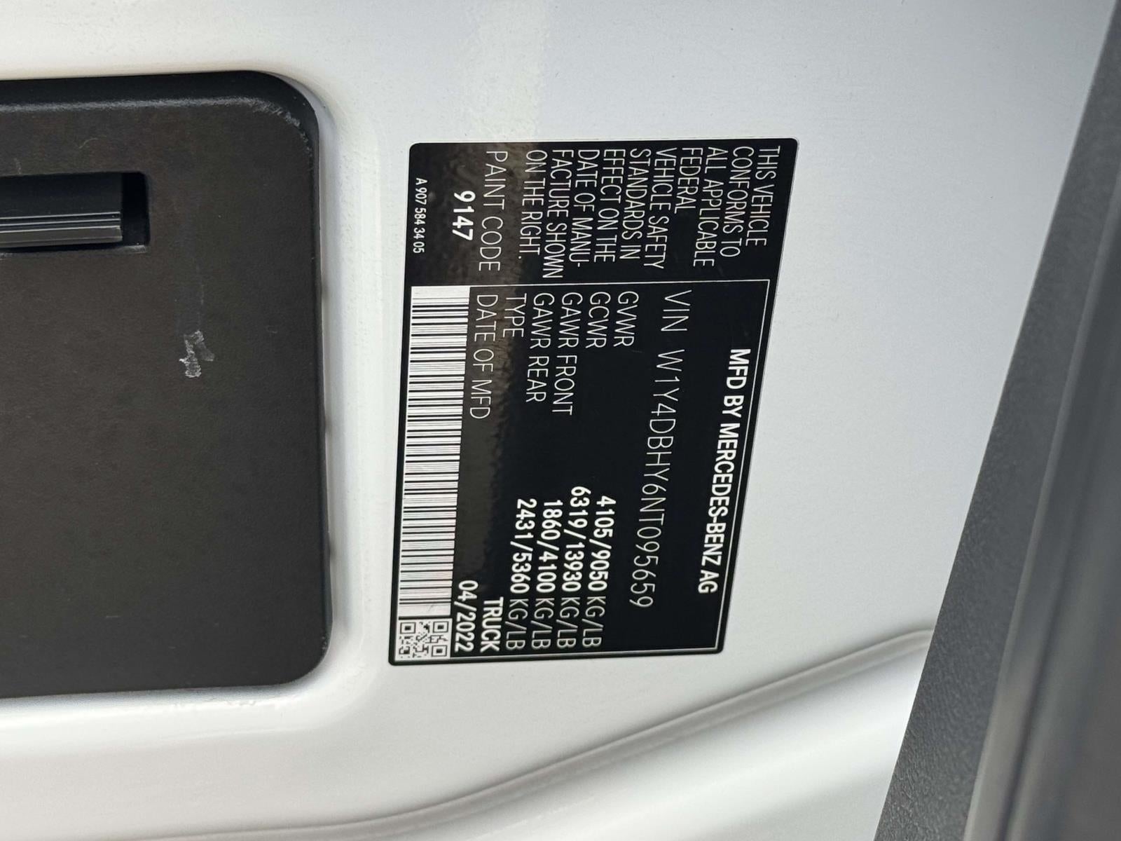 2022 Mercedes-Benz Sprinter 2500 Standard Roof I4 Diesel