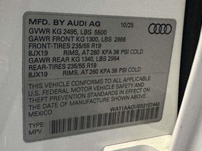 2025 Audi All-new Q5 Premium TFSI quattro S tronic