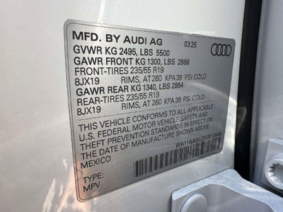 2025 Audi All-new Q5 Premium TFSI quattro S tronic