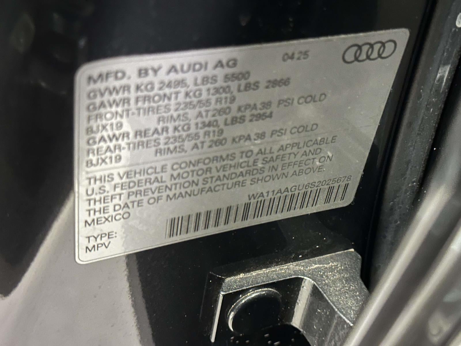 2025 Audi All-new Q5 Premium TFSI quattro S tronic