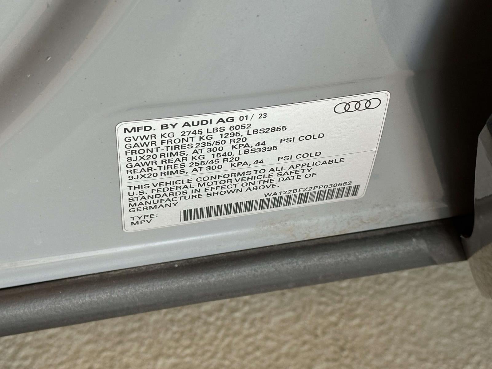 2023 Audi Q4 Sportback e-tron Premium 50 quattro