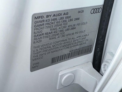 2025 Audi All-new Q5 Premium Plus TFSI quattro S tronic