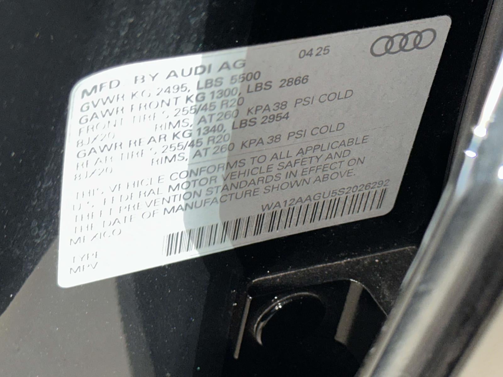 2025 Audi All-new Q5 Premium Plus TFSI quattro S tronic