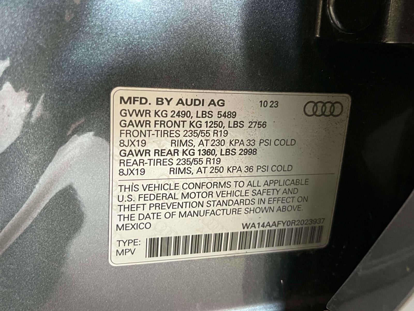 2024 Audi Q5 Sportback Premium 45 TFSI S line quattro S tronic