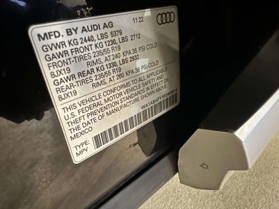 2023 Audi Q5 Premium 40 TFSI quattro S tronic