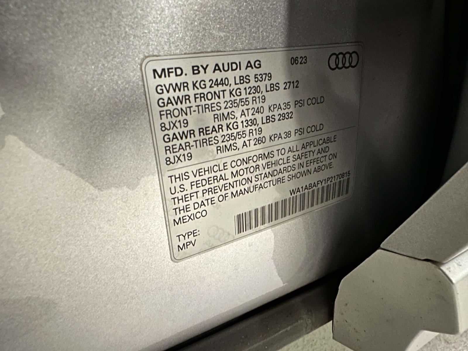 2023 Audi Q5 Premium 40 TFSI quattro S tronic