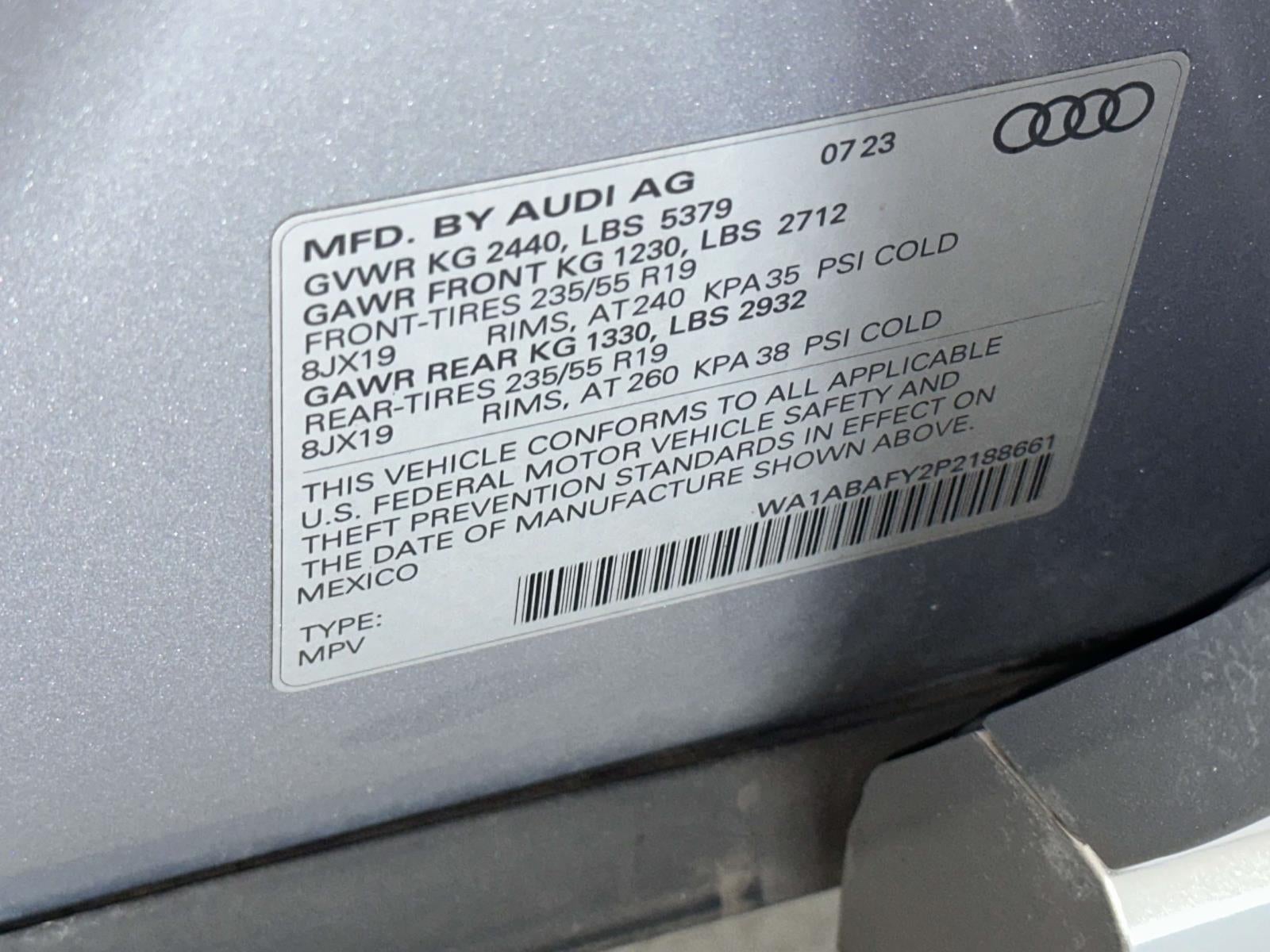 2023 Audi Q5 Premium 40 TFSI quattro S tronic