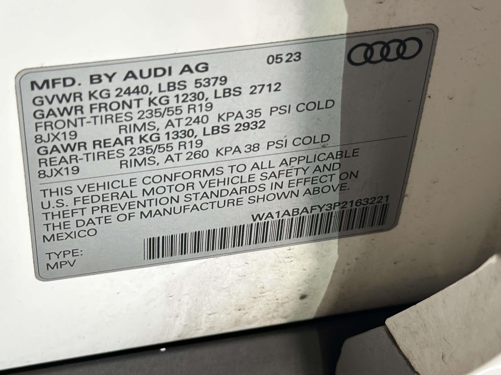 2023 Audi Q5 Premium 40 TFSI quattro S tronic