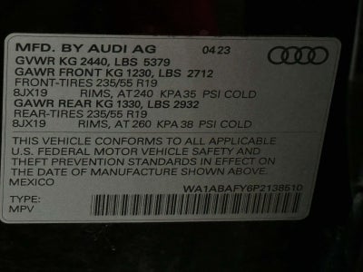 2023 Audi Q5 Premium 40 TFSI quattro S tronic