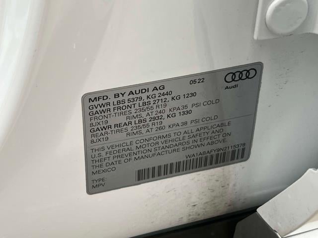2022 Audi Q5 Premium 40 TFSI quattro S tronic