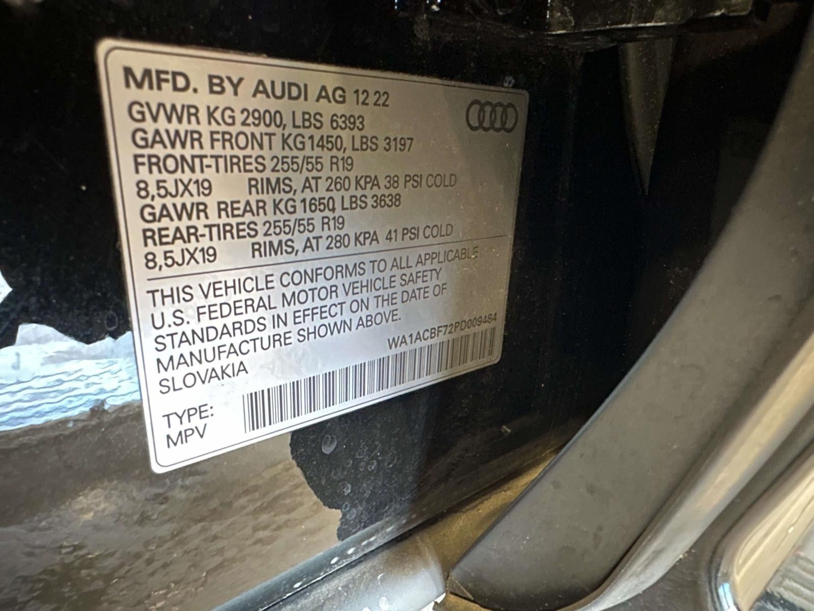 2023 Audi Q7 Premium 45 TFSI quattro Tiptronic