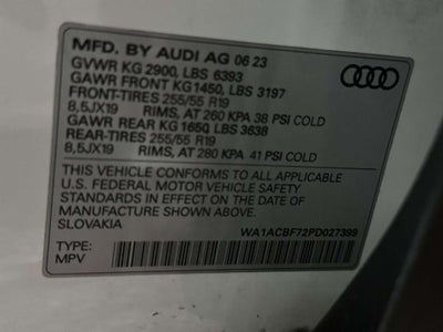 2023 Audi Q7 Premium 45 TFSI quattro Tiptronic
