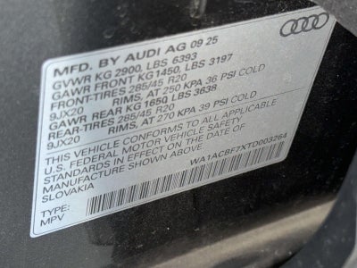 2026 Audi Q7 Premium 45 TFSI quattro tiptronic