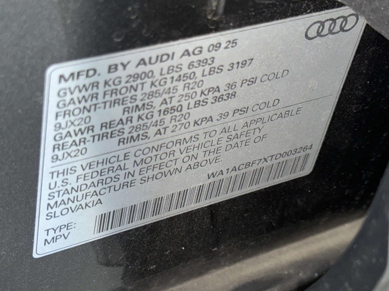 2026 Audi Q7 Premium 45 TFSI quattro tiptronic
