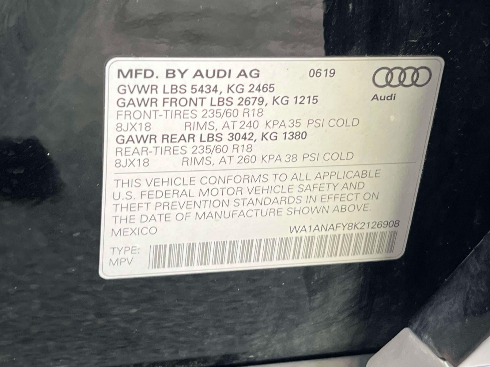 2019 Audi Q5 45 Premium