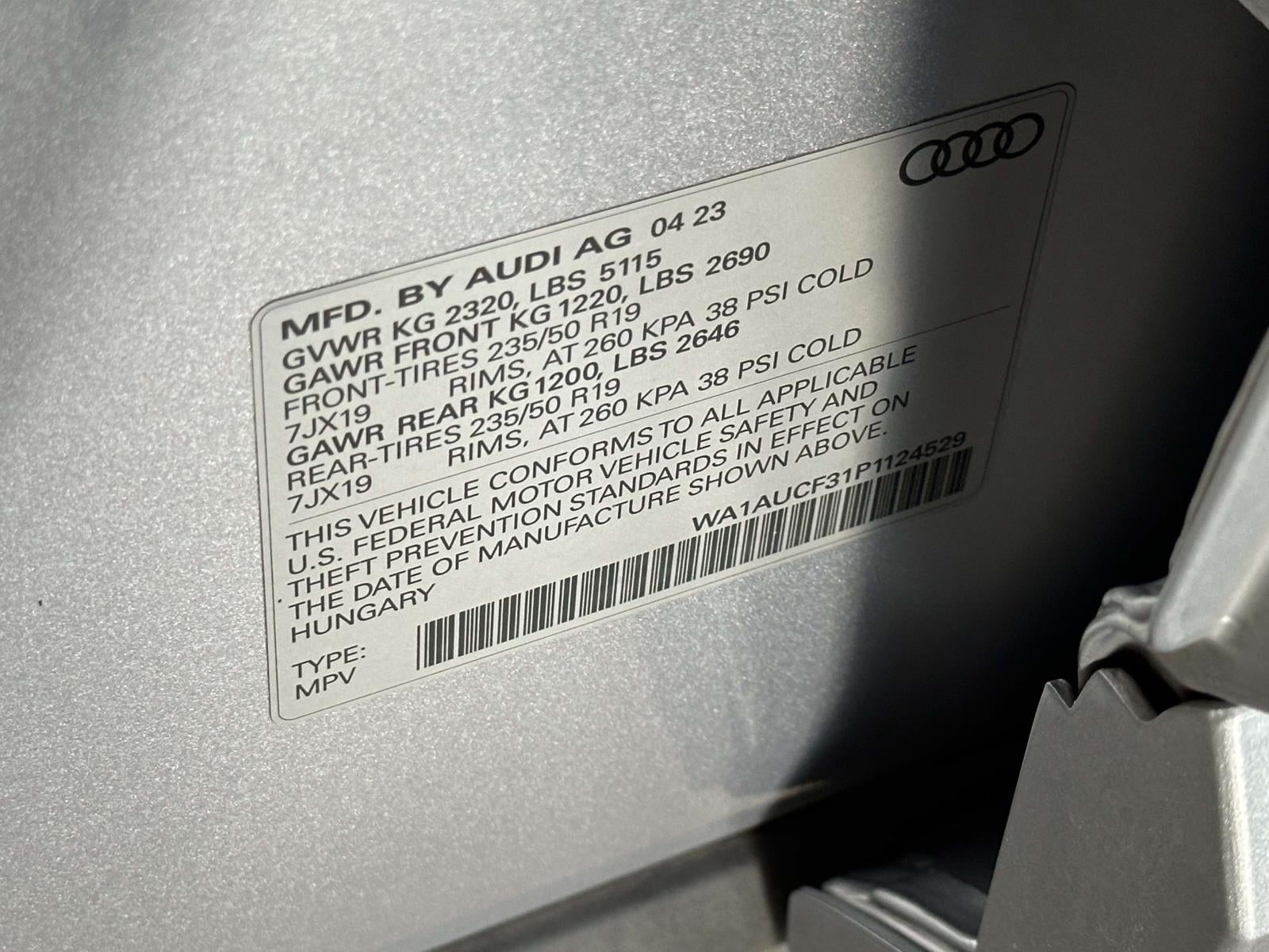2023 Audi Q3 Premium 40 TFSI quattro Tiptronic