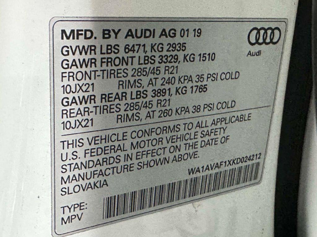 2019 Audi Q8 55 Premium