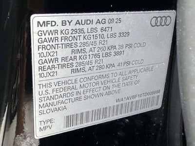 2026 Audi Q8 Premium 55 TFSI quattro Tiptronic