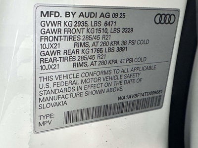 2026 Audi Q8 Premium 55 TFSI quattro Tiptronic