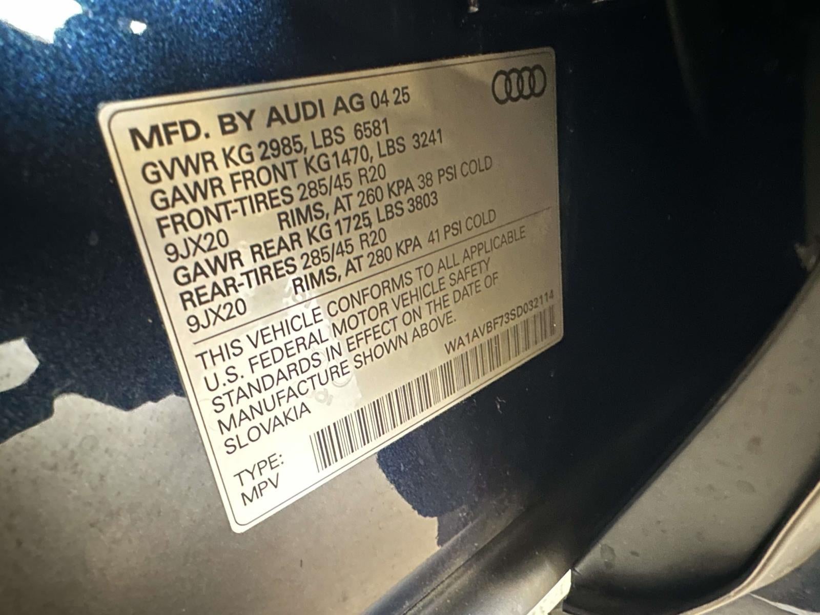 2025 Audi Q7 Premium 55 TFSI quattro Tiptronic