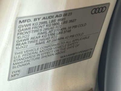 2023 Audi SQ8 Premium Plus TFSI quattro Tiptronic