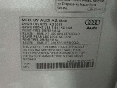 2009 Audi Q7 3.6 5 Passenger