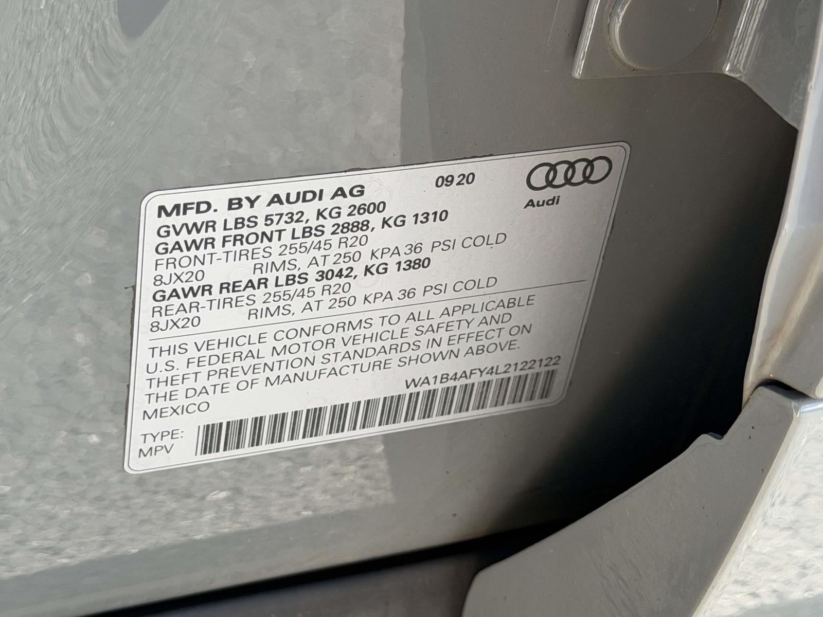 2020 Audi SQ5 Premium Plus TFSI quattro Tiptronic