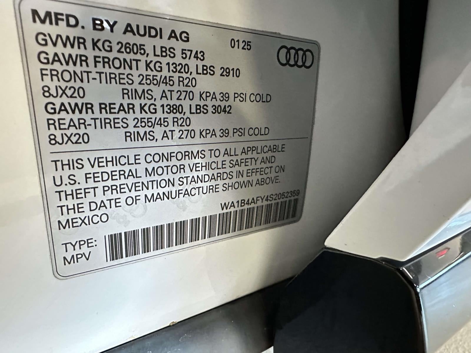 2025 Audi SQ5 Premium Plus TFSI quattro Tiptronic