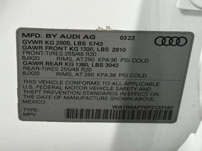 2023 Audi SQ5 Premium Plus TFSI quattro Tiptronic