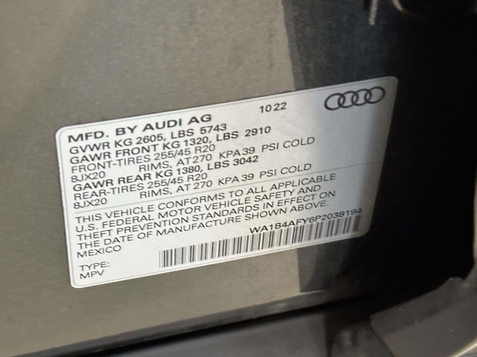 2023 Audi SQ5 Premium Plus TFSI quattro Tiptronic