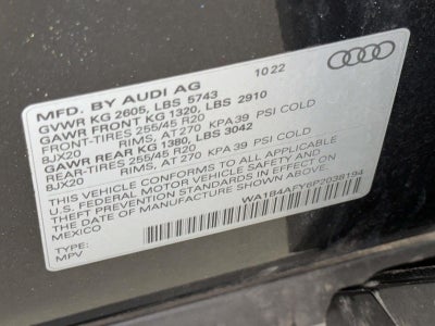 2023 Audi SQ5 Premium Plus TFSI quattro Tiptronic