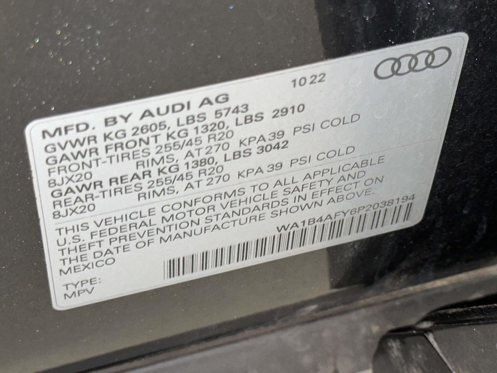 2023 Audi SQ5 Premium Plus TFSI quattro Tiptronic
