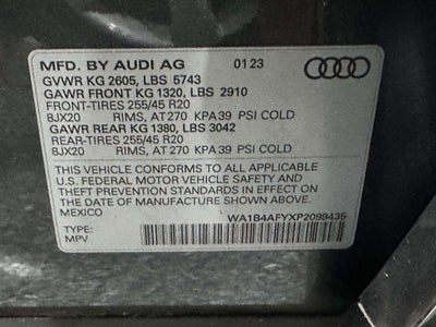 2023 Audi SQ5 Premium Plus TFSI quattro Tiptronic