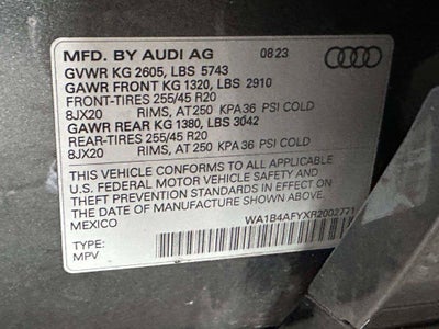 2024 Audi SQ5 Premium Plus TFSI quattro Tiptronic